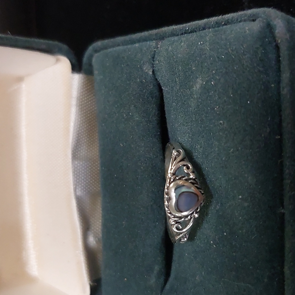 Sterling Silver Abalone Ring Assorted Sizes. - Picture 6 of 7